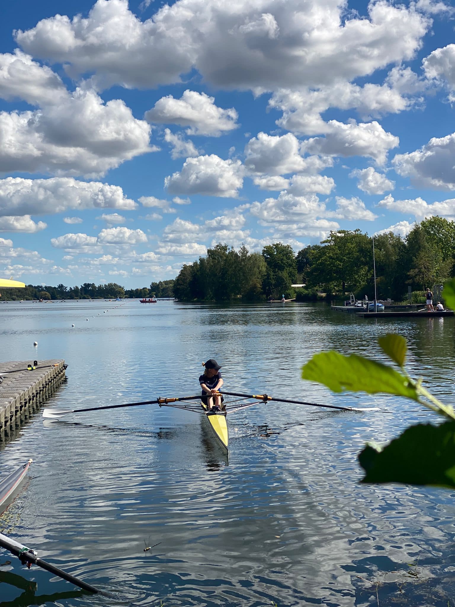 Henri Scholz bei der Vorbereitung auf das Rennen